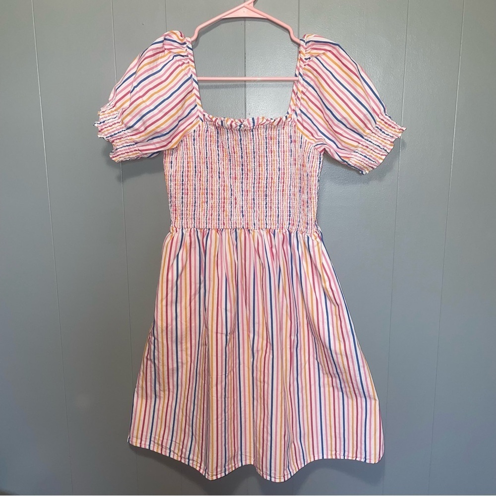 Draper James Cam Mulicolor Striped Smocked Dress XS - Picture 2 of 7